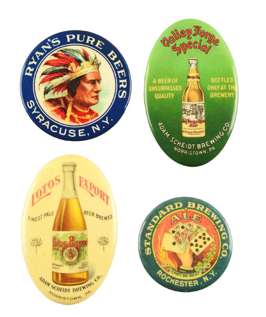 Lot of 4: Advertising Pocket Mirrors. (1 of 2)