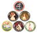 Lot of 6: Advertising Tip Trays.