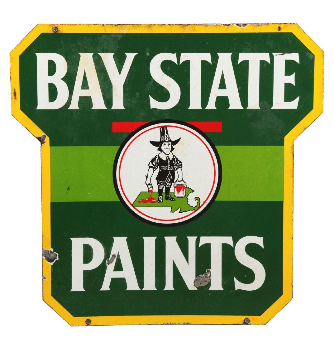 Bay State Paints Porcelain Sign. (1 of 2)