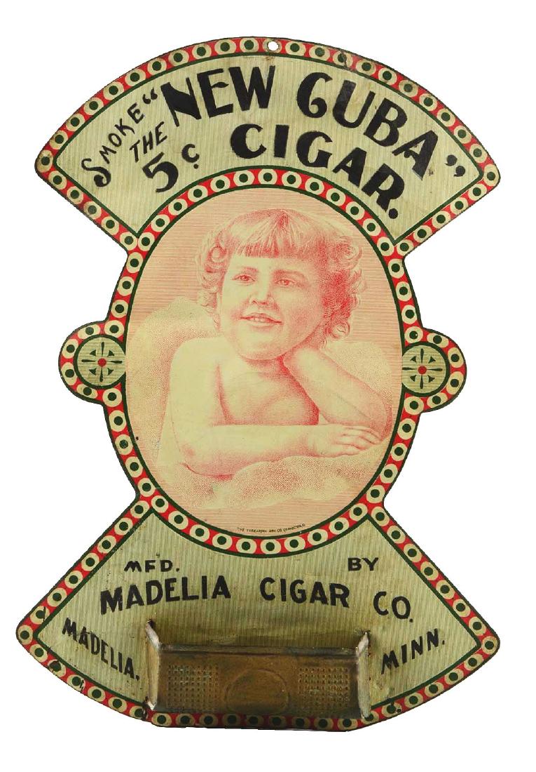 New Cuba 5Â¢ Cigar Match Holder with Striker. (1 of 2)