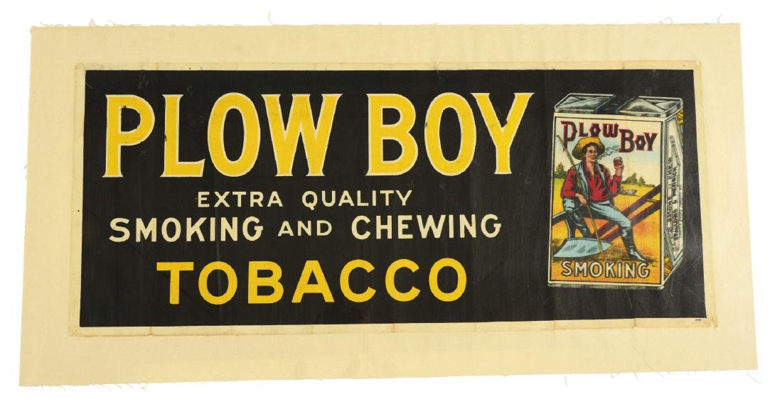 Lot of 2: Early Tobacco Advertising Signs. (1 of 2)