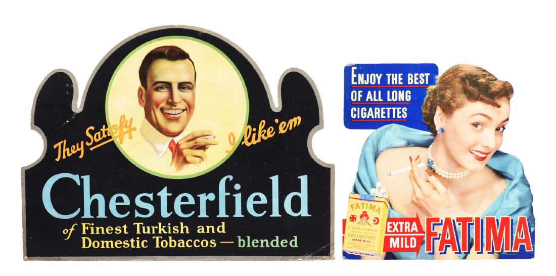Lot of 5: Assorted Tobacco Advertising Signs. (1 of 2)