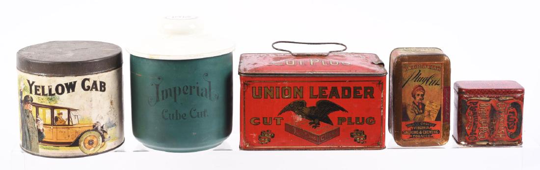 Lot Of 5: Tobacco Advertising Tins. (1 of 1)