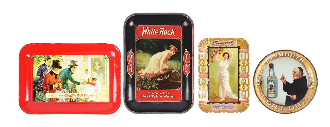 Lot of 4: Advertising Tip Trays. (1 of 1)