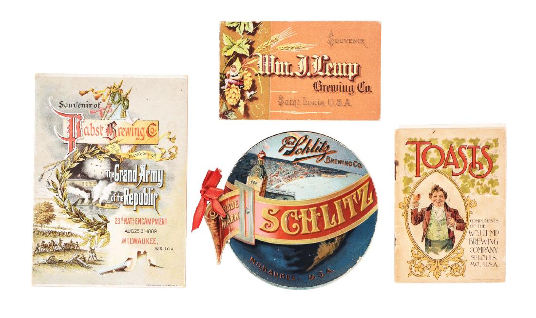Lot of 4: Brewery Advertising Booklets. (1 of 1)