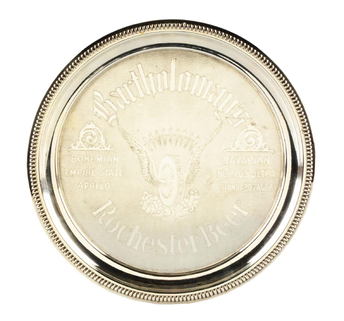 Bartholomay's Rochester Beer Etched Silver Plate Tray. (1 of 1)