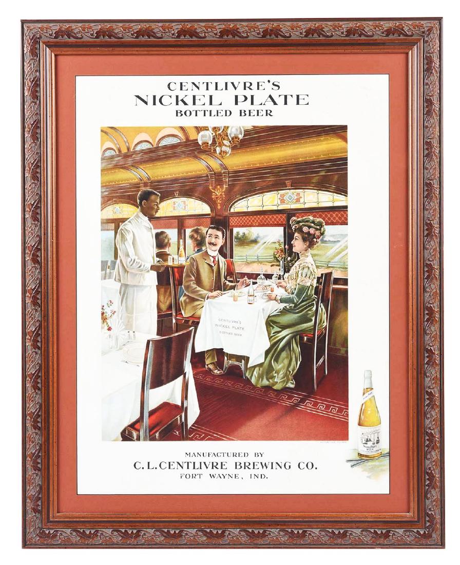 Centlivre's Nickel Plate Bottled Beer Advertising Sign. (1 of 1)