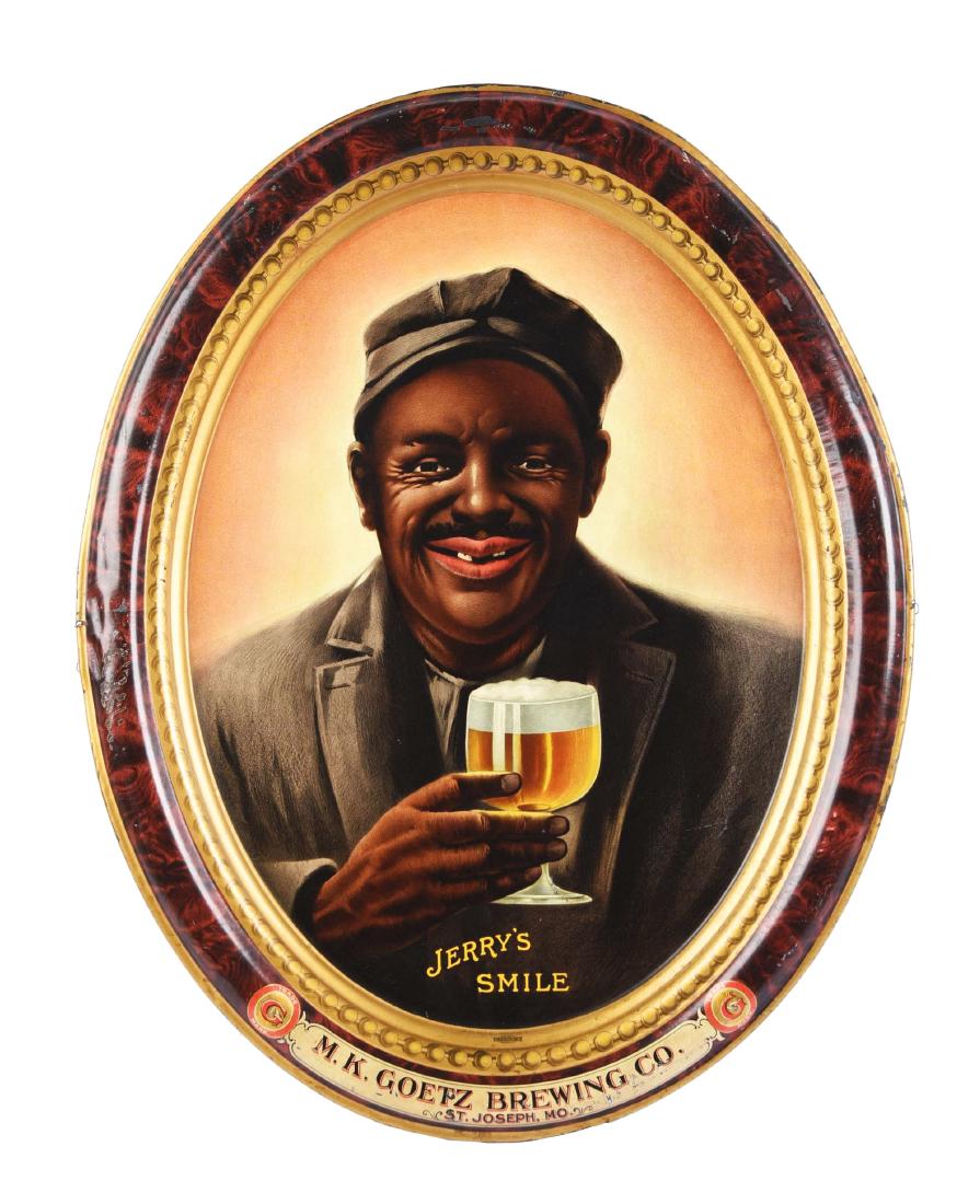 M.K. Goetz Brewing Co. "Jerry's Smile" Self-Framed Tin (1 of 1)