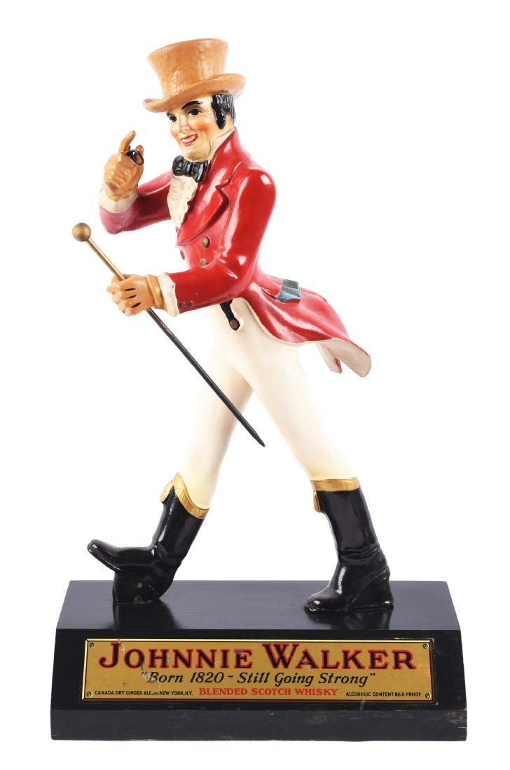 Johnnie Walker Whisky Countertop Advertising Figure. (1 of 2)