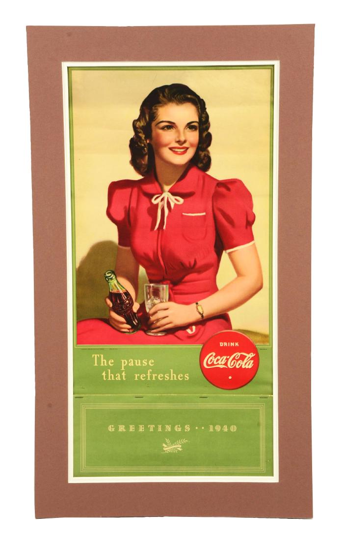 1940 Coca-Cola Advertising Calendar. (1 of 1)