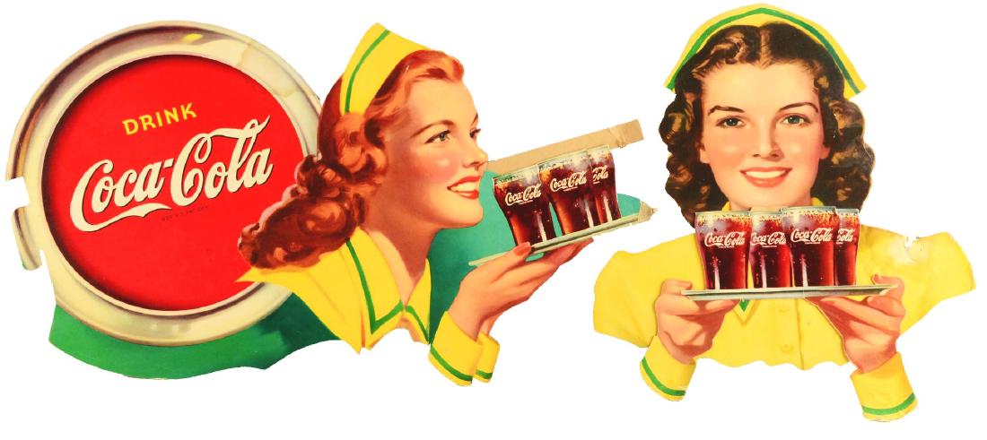 Coca-Cola Waitress Back Bar Display Festoon. (1 of 4)