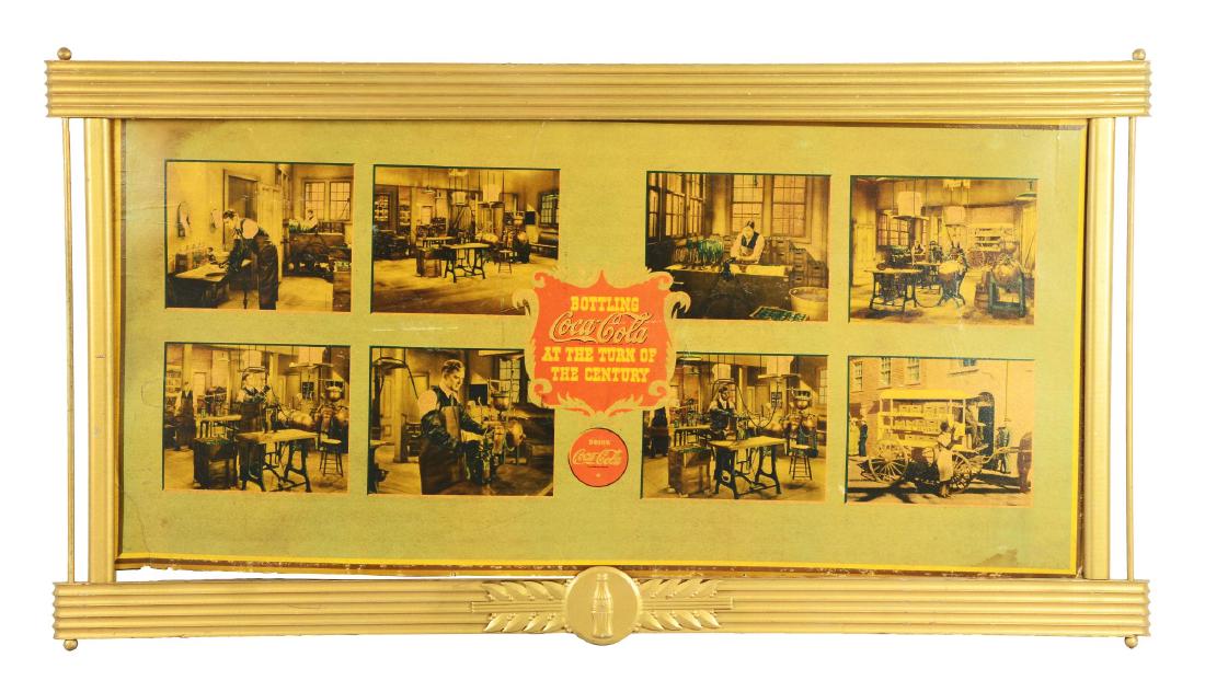 Coca-Cola Bottling Cardboard Advertising Sign. (1 of 3)