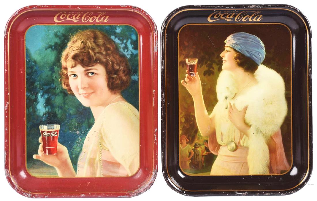 1924 & 1925 Coca-Cola Serving Trays. (1 of 1)