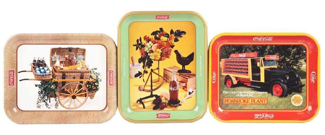 Lot of 3: Coca-Cola Serving Trays. (1 of 1)