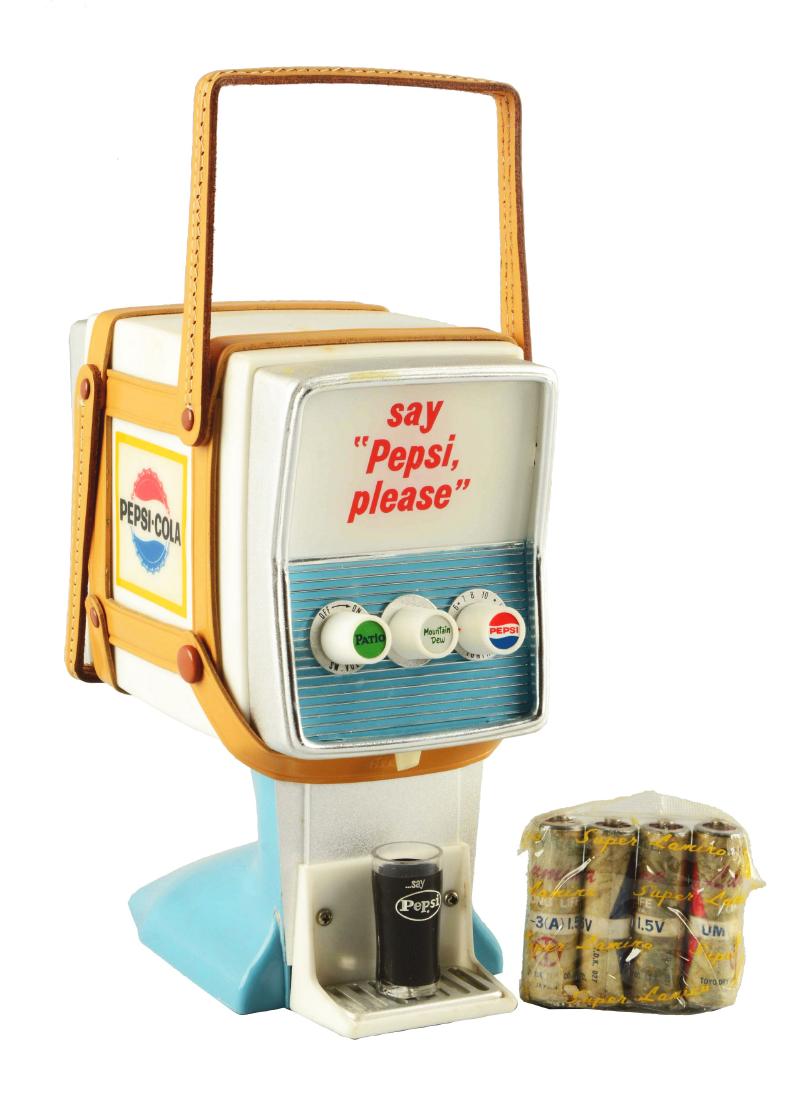 Pepsi-Cola Transistor Circulatory.: Circa 1960's. Condition:(Excellent).Dimensions7" x 6 1 -1/2".Condition:(Excellent).Dimensions7" x 6 1 -1/2".