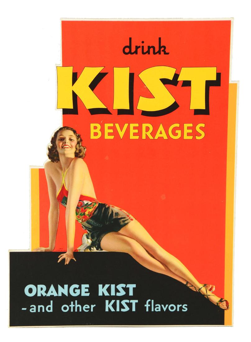 Orange Kist Beverages Cardboard Sign. (1 of 1)
