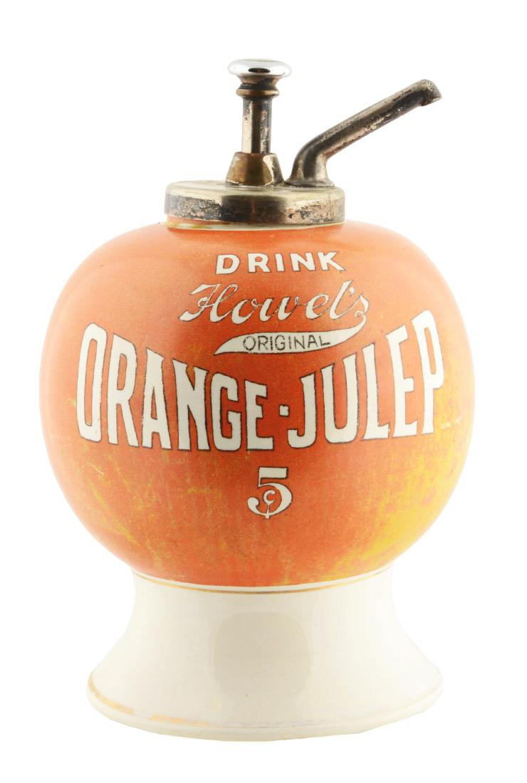 Orange-Julep Advertising Syrup Dispenser. (1 of 4)
