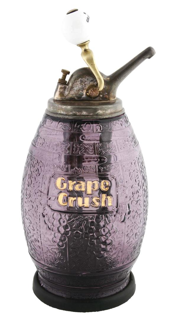 Ward's Grape Crush Glass Syrup Dispenser. (1 of 7)