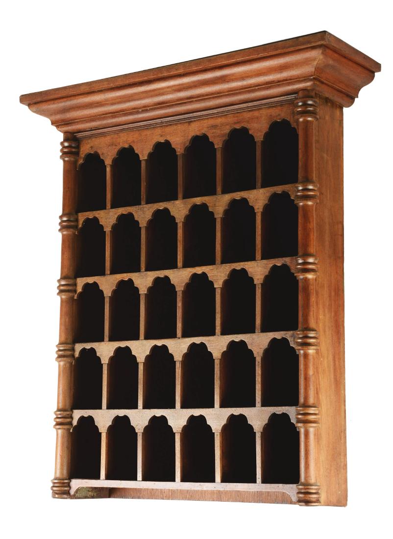 Large Wooden Shaving Mug Rack. (1 of 4)