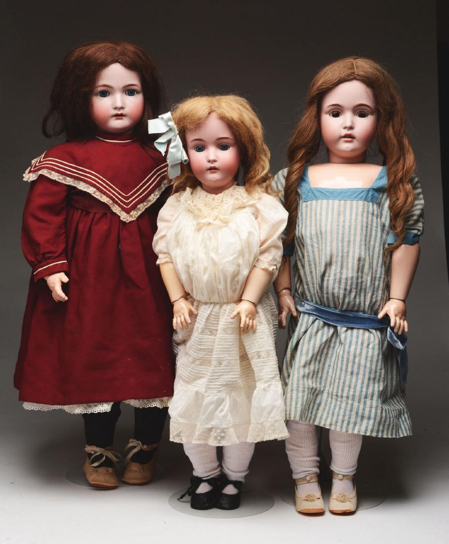 Lot of 3: Large German Open Mouth Children. (1 of 4)