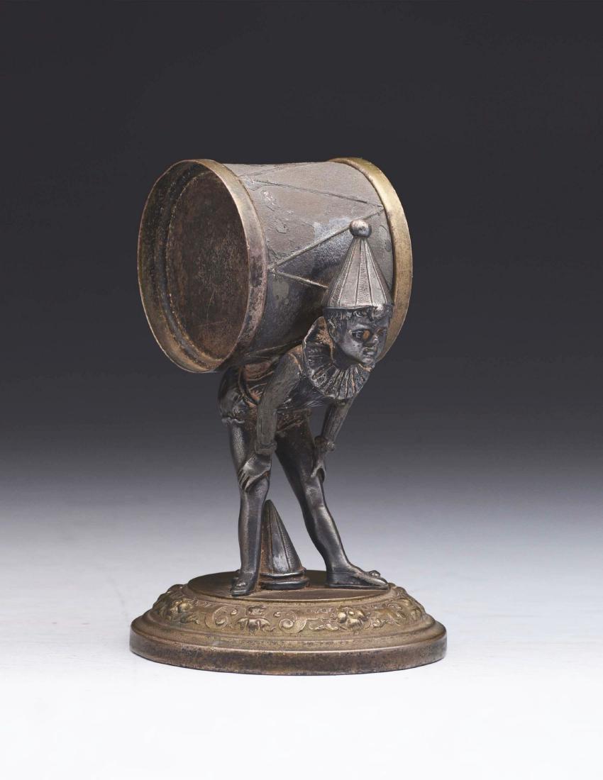 Clown Nodding White Metal & Brass Mechanical Bank. (1 of 2)