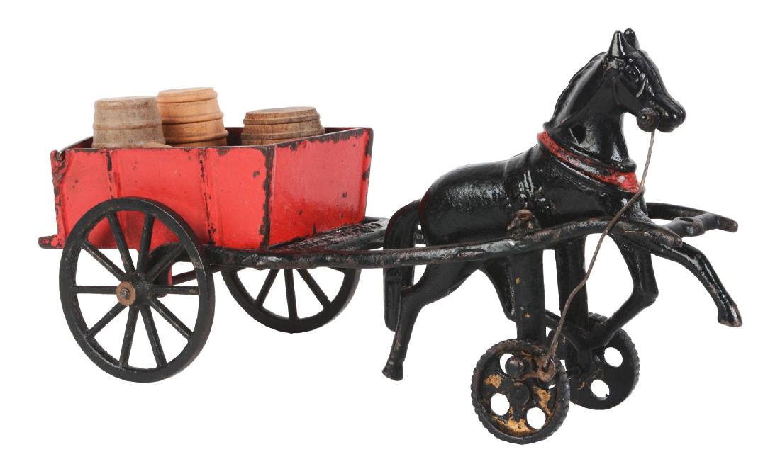 Cast Iron Carpenter Horse Drawn Cart. (1 of 2)