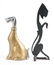 Lot of 2: Cast Iron Art Deco Dog Doorstops. - 2