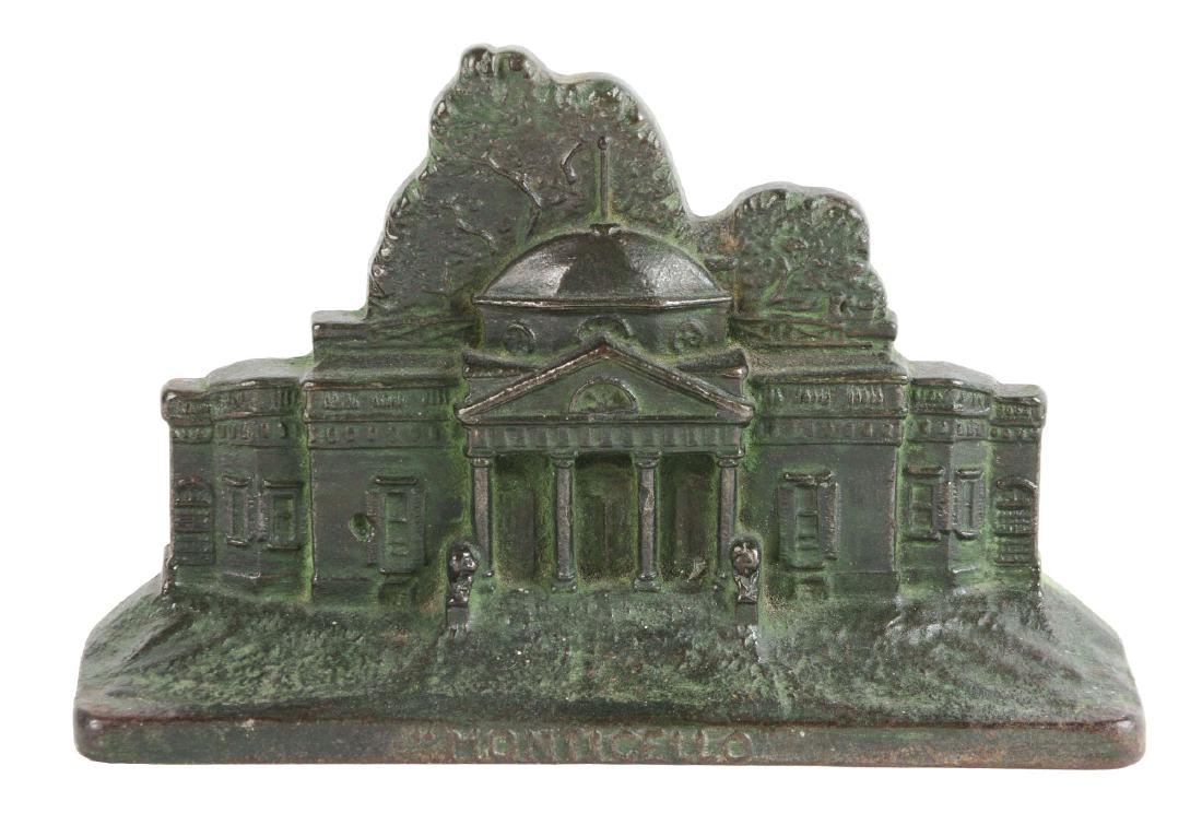 Cast Iron Monticello Doorstop. (1 of 3)