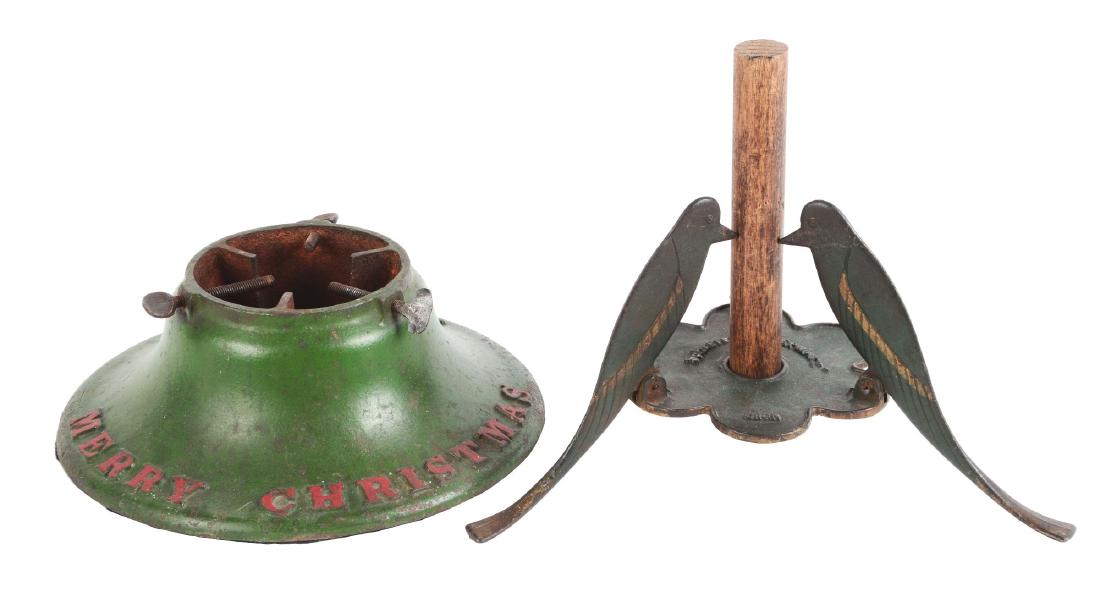 Lot of 2: Cast Iron Christmas Tree Stands. (1 of 1)