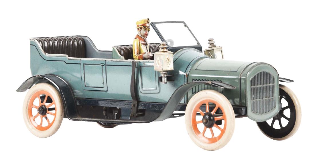 German Bing Tin Litho Windup Torpedo Auto. (1 of 5)