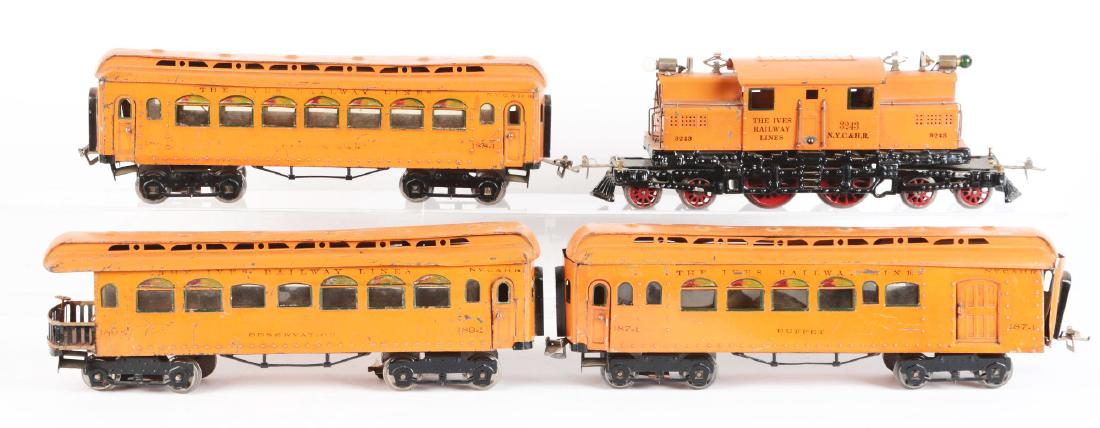 Ives Pre-war No. 3243 Passenger Train Set. (1 of 2)