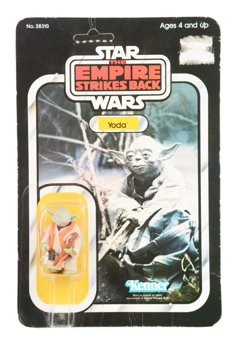 Star Wars Yoda with Orange Snake Figure on Card. (1 of 3)