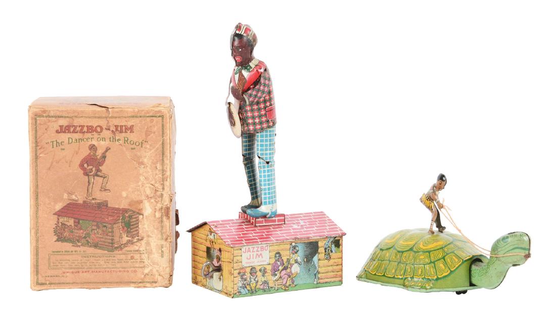 Lot of 2: American Tin Litho Wind Up Toys. (1 of 2)