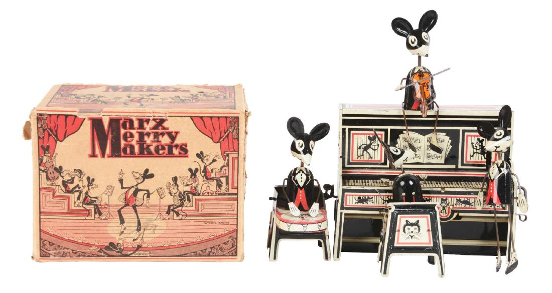 Marx Tin Litho Wind Up Merry Makers Band. (1 of 2)