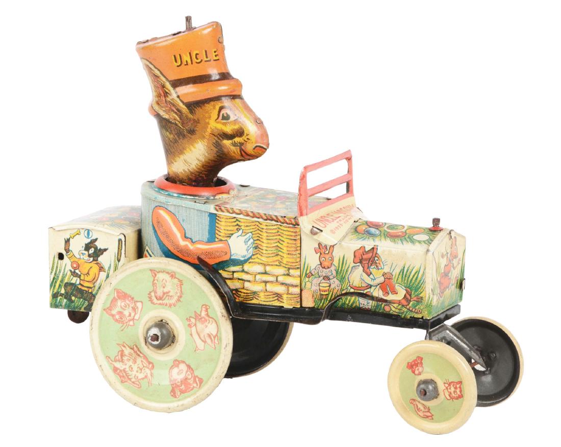 Marx Tin Litho Windup Uncle Wiggly Car. (1 of 2)