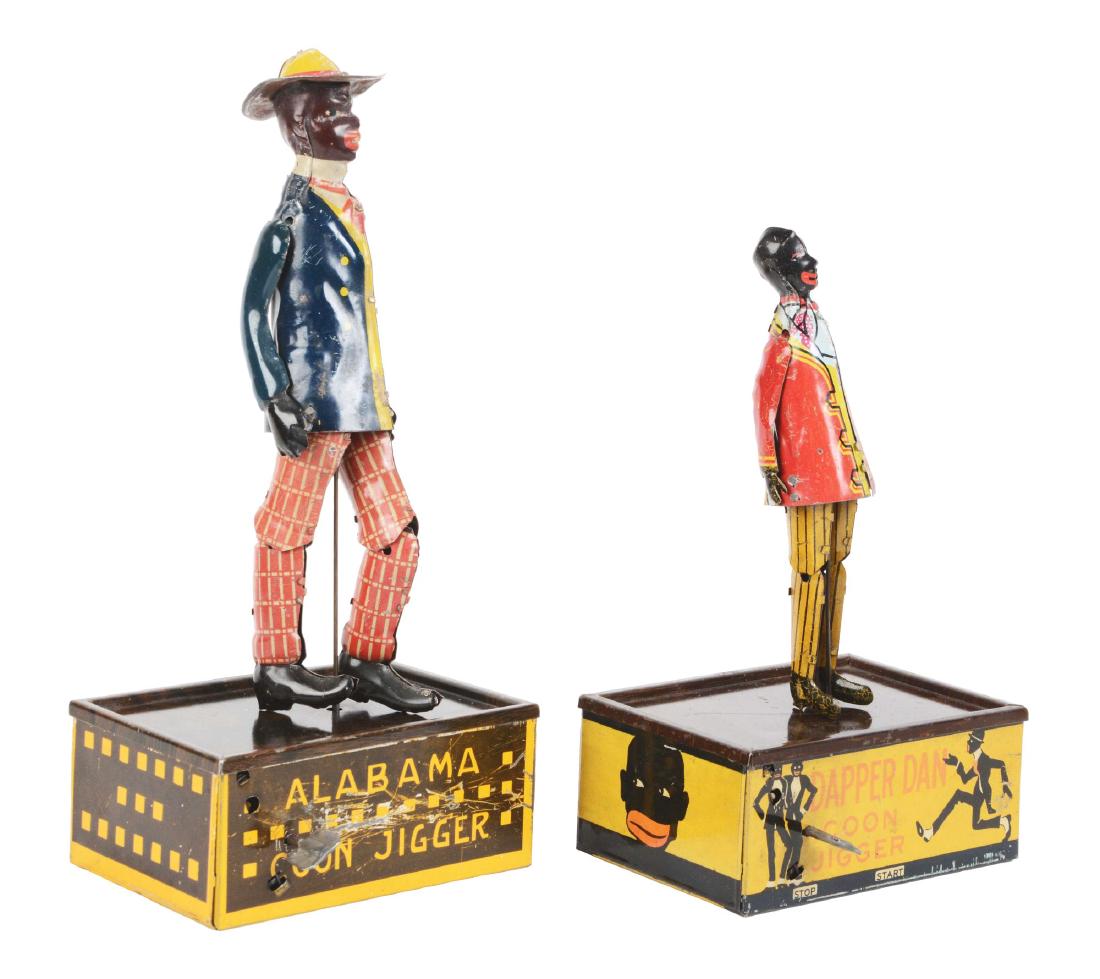 Lot Of 2: American Tin Litho Wind Up African American (1 of 2)