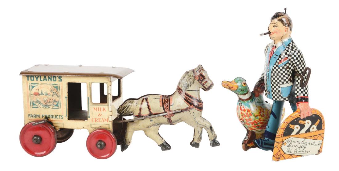 Lot of 2: Marx Tin Litho Wind Up Toys. (1 of 2)