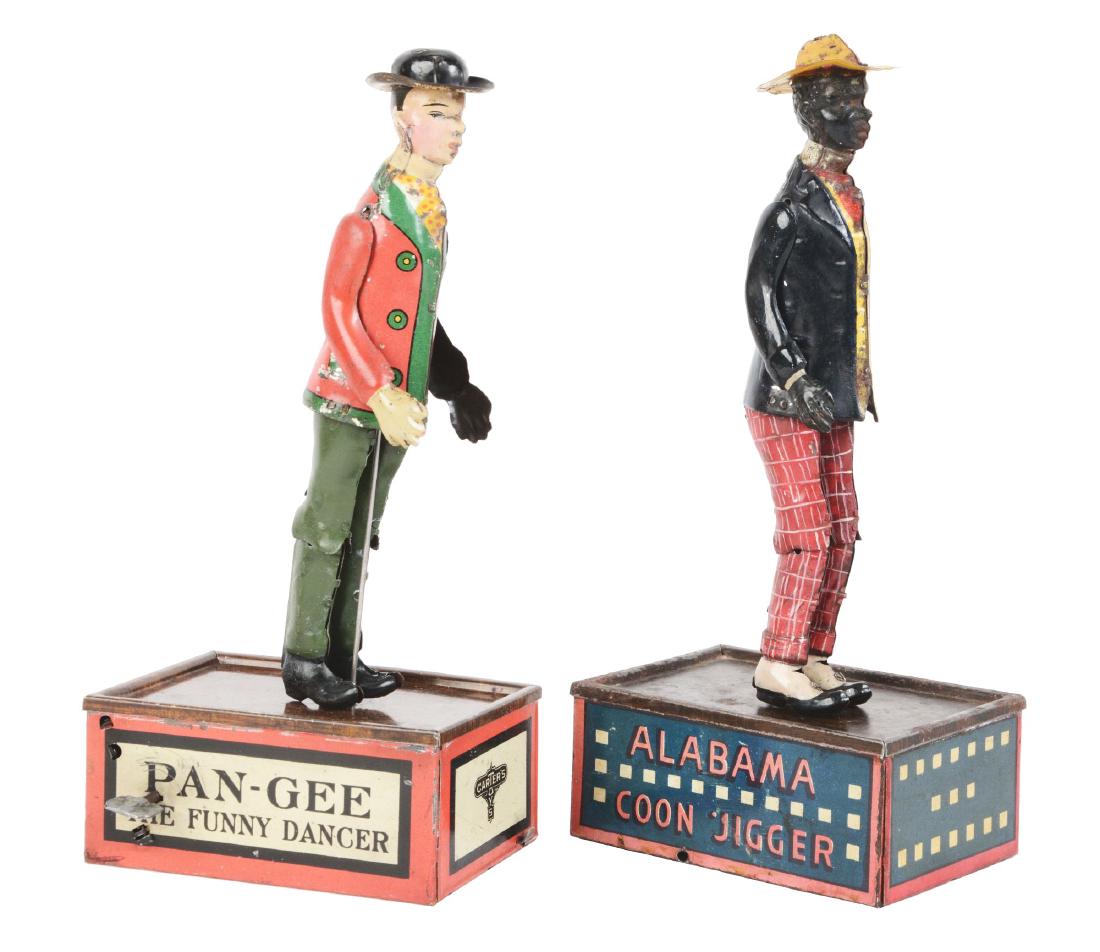 Lot Of 2: American Tin Litho Wind Up Dancing Toys. (1 of 2)