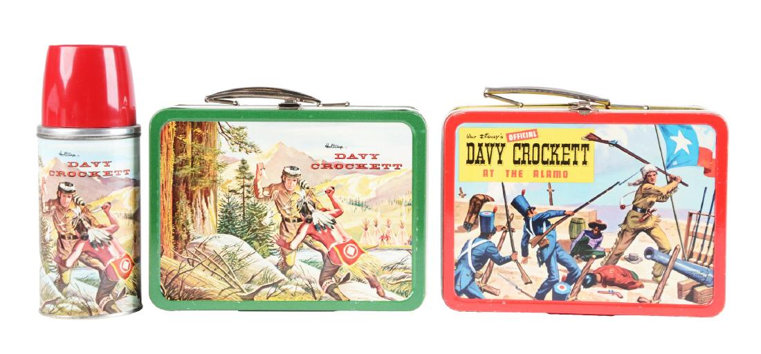 Lot Of 2: Davy Crockett Lunch Boxes. (1 of 2)