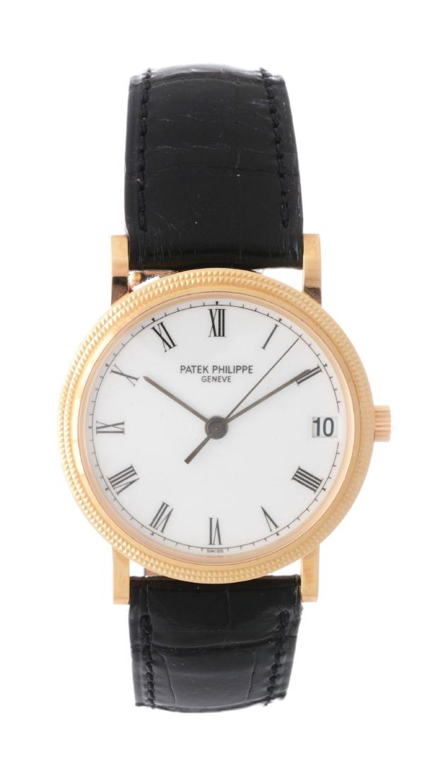 Patek Philippe 18k Yellow Gold Calatrava Wristwatch (1 of 5)