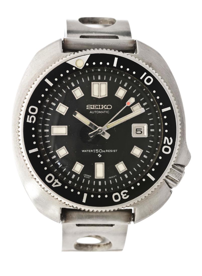 Vintage Seiko Stainless Steel Diver Wristwatch Model (1 of 5)