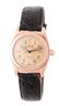 Vintage Rolex 14k Rose Gold and Stainless Steel Bubble