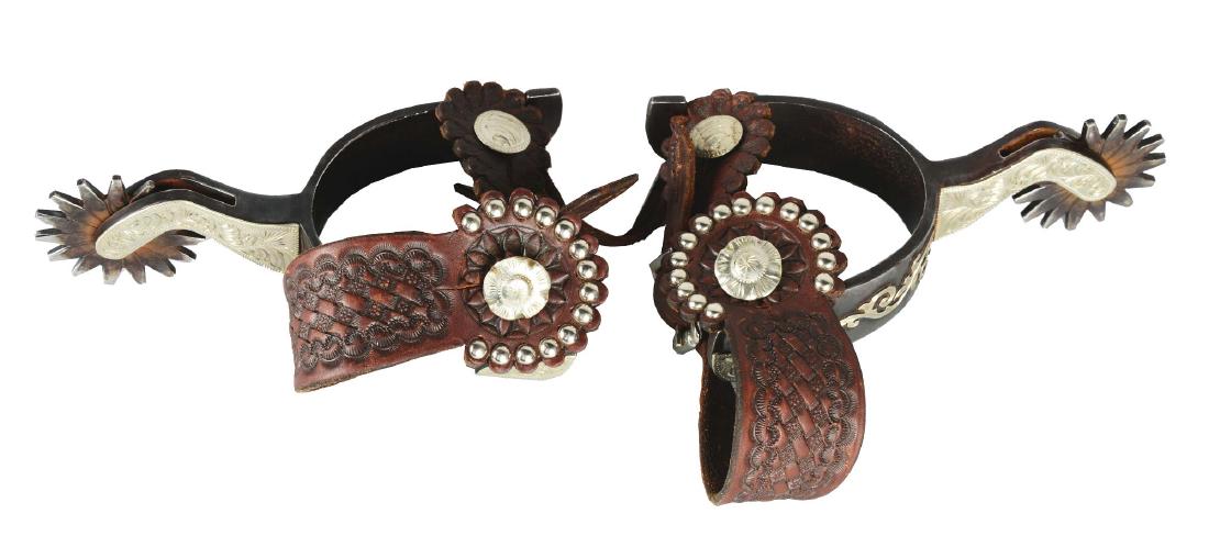 Pair Of Decorative Silver Spurs. (1 of 5)
