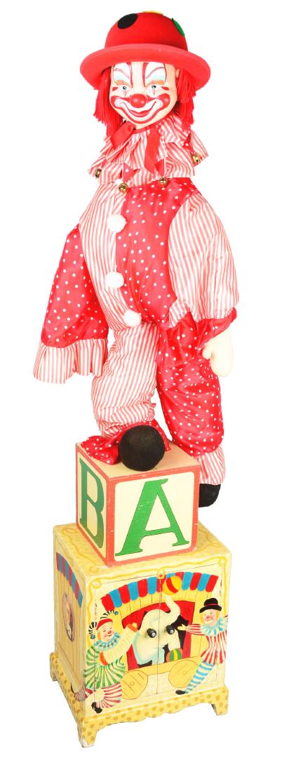 Ringling Bros Clown Automaton With Stand. (1 of 4)