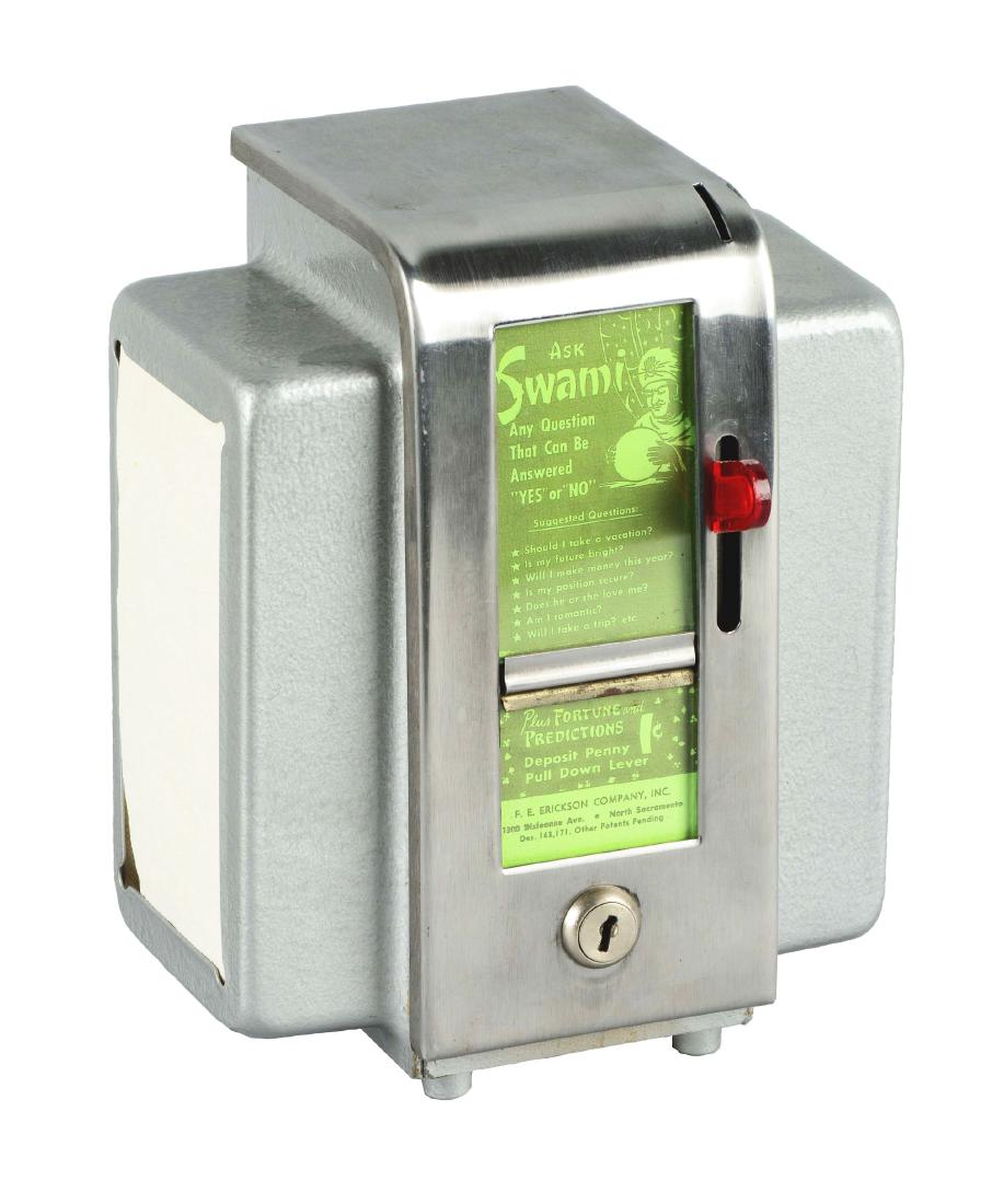 1¢ F.E. Erickson "Ask Swami" Napkin Dispenser. (1 of 4)