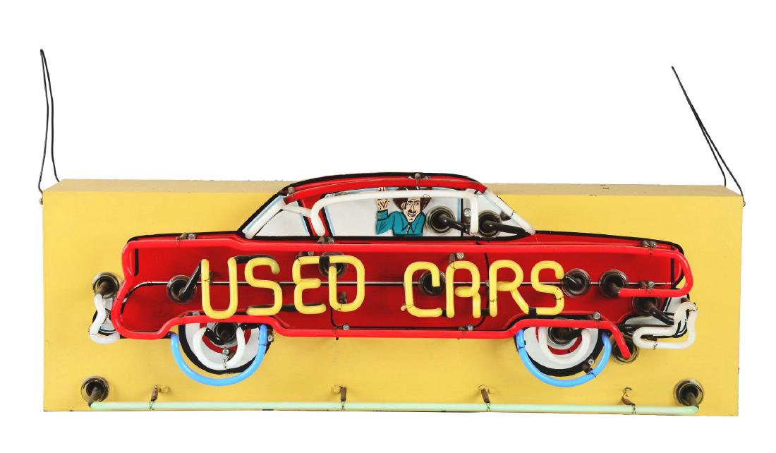 Used Cars Neon Sign. (1 of 4)