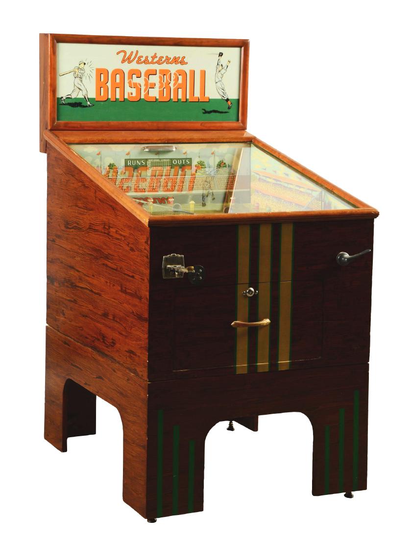 Rare 5¢ Western's 1939 Baseball Arcade Game. (1 of 7)