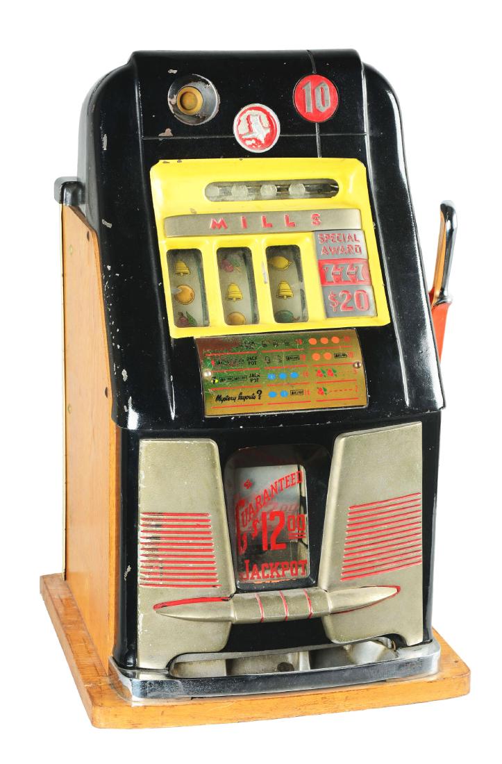 **10¢ Mills Twenty-One Standard Hightop Slot Machine. (1 of 6)