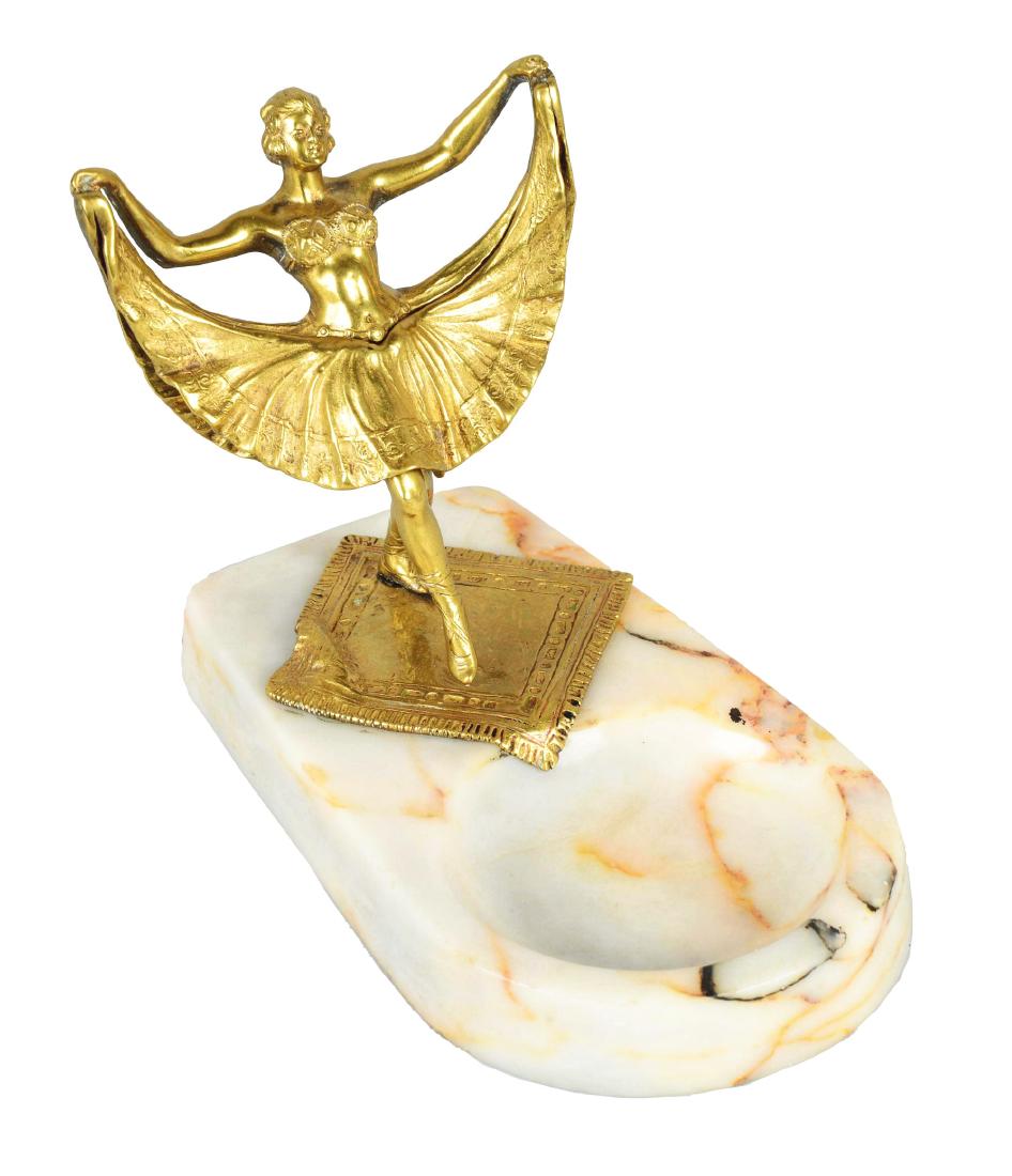 Naughty Bronze Coin Tray On White Marble. (1 of 5)