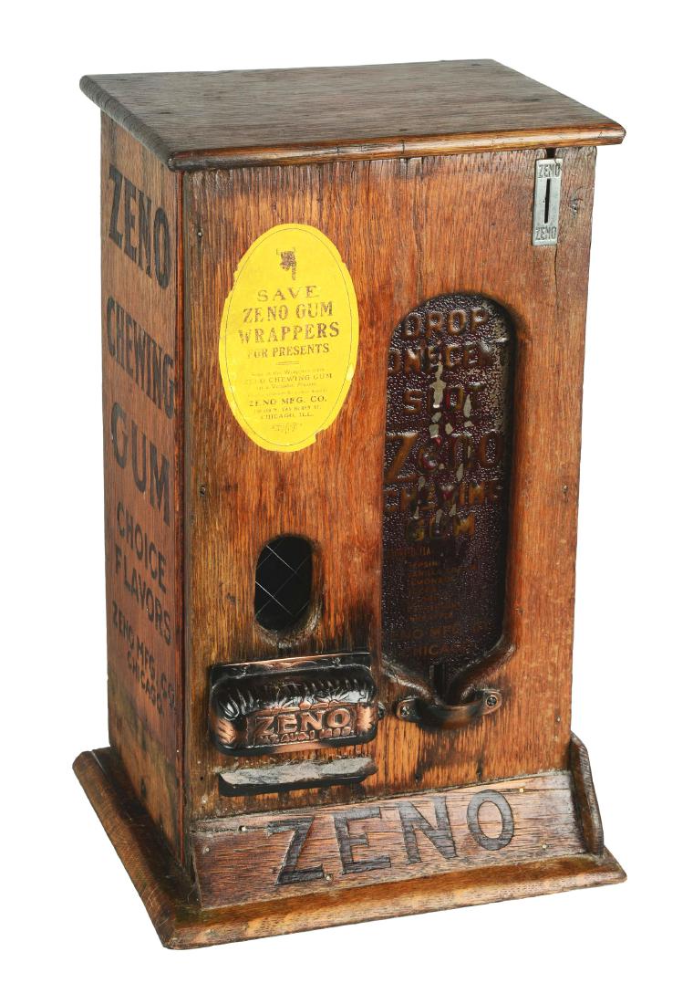 1¢ Zeno Chewing Gum Vendor. (1 of 6)